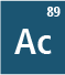 Actinium isotopes: Ac-224, Ac-225, Ac-226, Ac-227, Ac-228, Ac-229