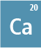 Calcium isotopes:Ca-40, Ca-42, Ca-43, Ca-44, Ca-46, Ca-48