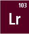 Lawrencium isotopes: Lr-255, Lr-256, Lr-257, Lr-258, Lr-259, Lr-260, Lr-261, Lr-262