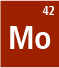 Molybdenum isotopes: Mo-92, Mo-94, Mo-95, Mo-96, Mo-97, Mo-98, Mo-100