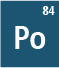 Polonium isotopes: Po-206, Po-207, Po-208, Po-209, Po-210